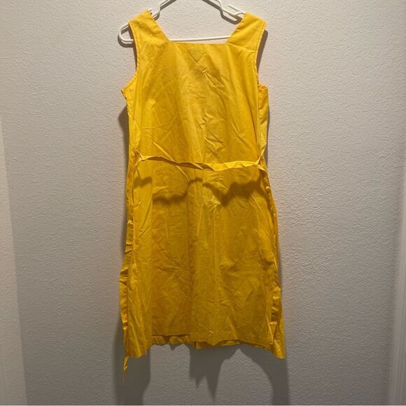Vintage 60s/70s Sears Yellow Cotton Dress - Picture 7 of 13